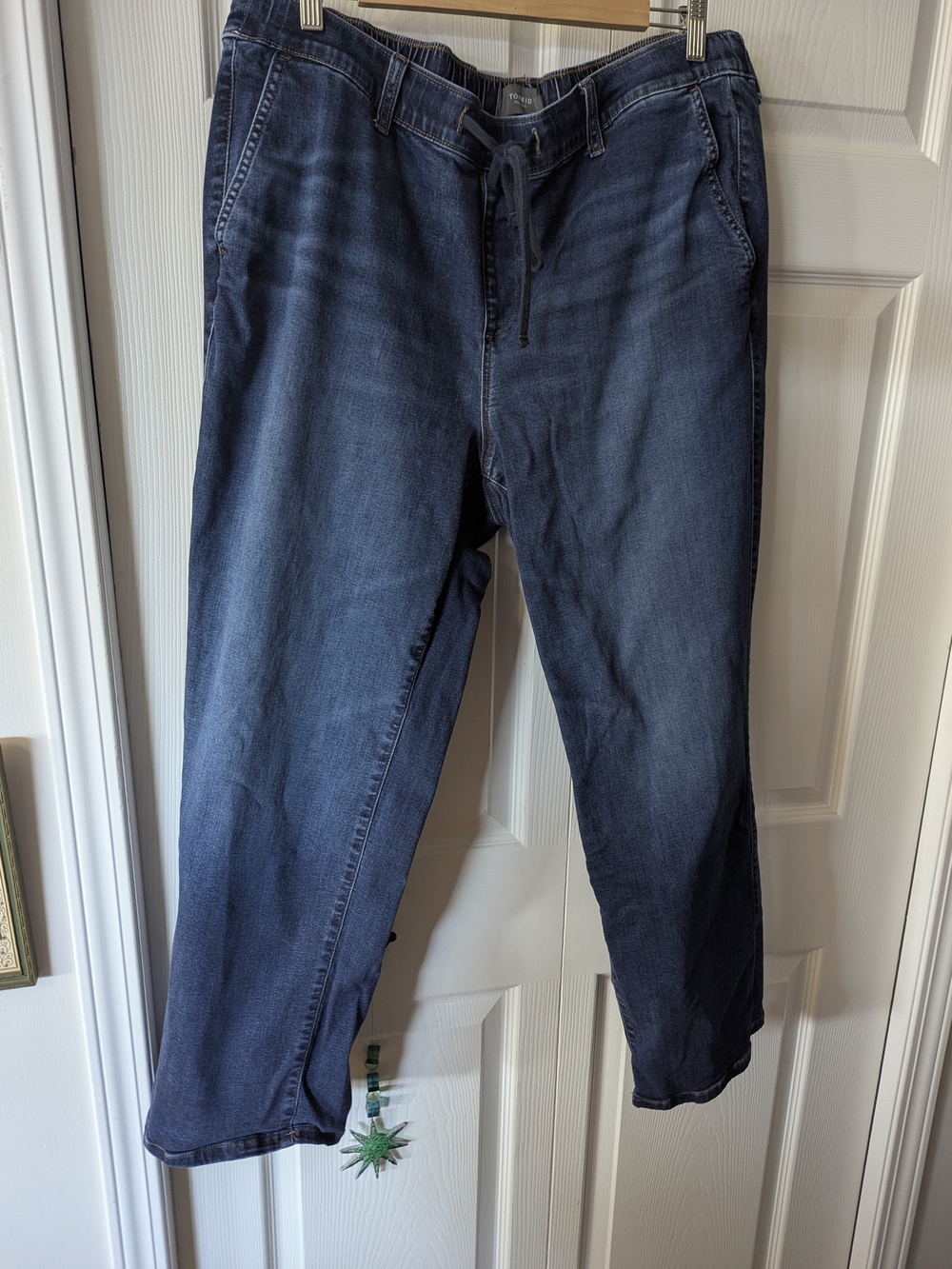 Women's Torrid Dark Blue Relaxed Drawstring Jeans